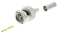 j01002b0018 Telegartner, Plug Cable Mount BNC Connector, 75Ω, Crimp Termination, Straight Body