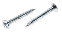 529-078 RS PRO Pozidriv Countersunk Steel Wood Screw, Bright Zinc Plated, No. 6 Thread, 1in Length