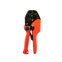 241-4344 RS PRO Hand Ratcheting Crimp Tool for Insulated terminals red, blue, yellow, 0.1 → 1.5mm² Wire