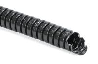 166-11201 HellermannTyton Flexible Conduit, 11mm Nominal Diameter, Polyamide 6, Black