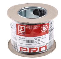 836-0798 RS PRO Black 1.5mm² Hook Up Wire, 15 AWG, 27/0.25 mm, 100m, Polyolefin Cross-linked EI5, Type EI 5 to EN 50363-5