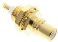 r112553000 Radiall, Jack Panel Mount SMC Connector, 50Ω, Solder Termination, Straight Body