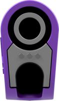 662023-26 Staubli Violet Plug Test Plug, Solder Termination, 32A, 1kV, Gold Plating