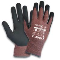 easytouch-10 Lebon Protection EASYTOUCH Black Elastane, Polyamide Work Gloves, Size 10, Aqua Polymer Coating