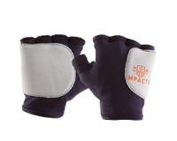 503-10-s Impacto Blue, Grey Nylon Nylon Work Gloves, Size 7, Visco-Elastic Polymer Coating