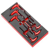 modm84tzj6sls Facom 6 piece T Shape Metric Hex Key Set, 3 - 4 - 5 - 6 - 8 - 10mm