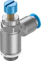 grla-14-qs-6-rs-d Festo GRLA Series Tube Exhaust Valve, 6mm Tube Inlet Port x G 1/4 Outlet Port, 534338
