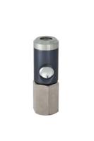 325-625 RS PRO Aluminium, Brass, Steel Female Pneumatic Quick Connect Coupling, 1/4 in BSP Female Threaded