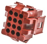 1-640522-0 TE Connectivity, Miniature Rectangular II Male Connector Housing, 4.19mm Pitch, 12 Way, 4 Row