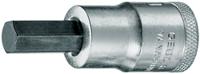 in-19-7 Gedore Hexagon Screwdriver Bit, 7 mm Tip, 1/2 in Drive, Square Drive, 60 mm Overall
