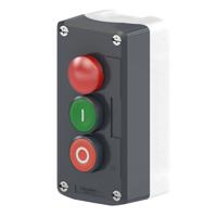 xald363b Schneider Electric Spring Return Enclosed Push Button - SPST, SPST, Polycarbonate, Green, Red, I/O, IP66, IP67