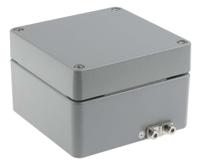 190-1873 RS PRO Aluminium Enclosure, IP66, IK09, 140 x 140 x 90mm