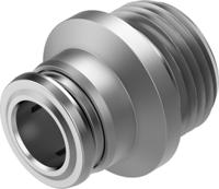 npqr-dk-g38-q8 Festo NPQR Series Straight Fitting, G 3/8 Male to 8 mm, Threaded-to-Tube Connection Style, 8086953