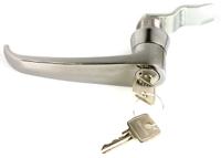 0023022 Euro-Locks a Lowe & Fletcher group Company Silver Locking Handle, L-Handle