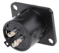 457-942 RS PRO Panel Mount XLR Connector, Female, 3 Way