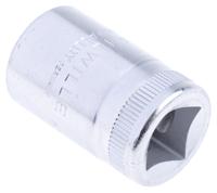 03010017 STAHLWILLE 1/2 in Drive 17mm Standard Socket, 12 point, 17mm, 38 mm Overall Length