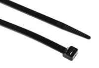 811-1688 RS PRO Cable Tie, 300mm x 7.6 mm, Black Nylon, Pk-100