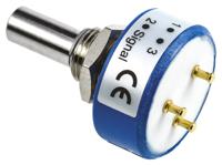 357b0102mab251s22 Vishay 357 1kΩ Rotary Potentiometer Continuous-Turns 1-Gang Panel Mount, 357B0102MAB251S22