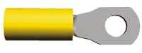 130491 TE Connectivity, PIDG Insulated Crimp Spade Connector, 2.6mm² to 6.6mm², 12AWG to 10AWG, M6 Stud Size Nylon, Yellow