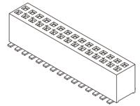 fle-150-01-g-dv Samtec FLE Series Straight Surface Mount PCB Socket, 100-Contact, 2-Row, 1.27mm Pitch, SMT Termination