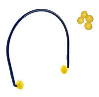 7000103729 3M E-A-RCaps Series Blue, Yellow Disposable Band Ear Plugs, 24dB Rated, 10 Pairs