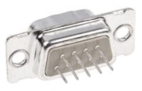 023132 Provertha TMC 9 Way Through Hole D-sub Connector Plug, 2.75mm Pitch