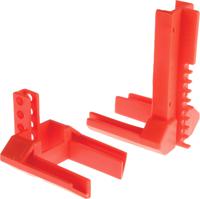 882-5911 RS PRO Red 4-Lock Polypropylene Ball Valve Lockout, 7mm Shackle, 63.5mm Attachment