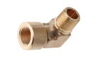 0144-17-17 Legris Brass Pipe Fitting, 90° Threaded Elbow, Male R 3/8in to Female G 3/8in