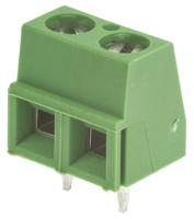 282837-2 TE Connectivity Buchanan Series PCB Terminal Block, 2-Contact, 5.08mm Pitch, Through Hole Mount, 1-Row, Screw