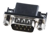 811-7115 RS PRO 9 Way Right Angle Through Hole D-sub Connector Plug, 2.77mm Pitch, with 4-40 UNC Screwlocks