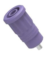 3290-bl Electro PJP Blue Female Banana Socket, 4 mm Connector, Press Fit Termination, 25A, 1kV, Nickel Plating