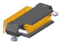 hdasf041yc-000 Amphenol Socapex HDAS Series Right Angle PCB PCB Header, 41 Contact(s), 1.91 mm Pitch, 3 Row, Shrouded