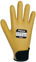 dr30010 Polyco Healthline Imola Brown Nitrile Work Gloves, Size 10, Nitrile Foam Coating