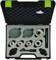 52055440set Greenlee , 7 Piece Punch & Die Kit With Punch & Die ISO 16 (16.2 mm), Punch & Die ISO 20 (20.4 mm), Punch & Die ISO 25