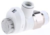 as3201fs-03-08s SMC AS Series Threaded Speed Controller, R 3/8 Male Inlet Port x 8mm Tube Outlet Port