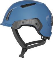38477 ABUS SPECTOR Blue Safety Helmet with Chin Strap, AdjustableVentilated