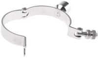 265-4902 RS PRO Stainless Steel Silver Hinged Pipe Clamp, 1/2 in BSP