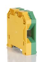 1846040000 Weidmuller  W Series Green, Yellow, 50mm², Single-Level, Screw Termination