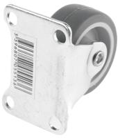 55131100 Guitel Hervieu Fixed Castor Wheel, 15kg Capacity, 42mm Wheel