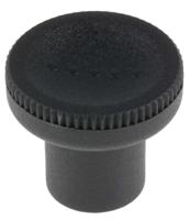 448-8858 RS PRO Black Knurled Clamping Knob, M6, Threaded Hole