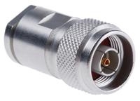 r162017000w Radiall, Plug Cable Mount N Connector, 75Ω, Clamp Termination, Straight Body