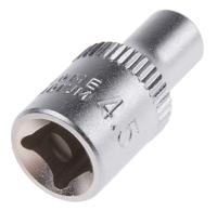 830-3997 RS PRO 1/4 in Drive 4.5mm Standard Socket, 6 point