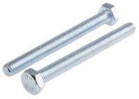 917-2898 RS PRO Bright Zinc Plated Steel, Hex Bolt, M8 x 80mm