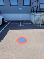 226-7870 PVC No Parking Prohibition Floor Sticker, Ø 500mm