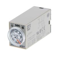h3y-2-dc24-30s Omron Plug In Timer Relay, 24V dc, 4-Contact, 30s, 1-Function, DPDT