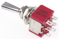 a201p3zq04 TE Connectivity Toggle Switch, Panel Mount, On-On, DPDT, Solder Terminal, 120V ac/dc