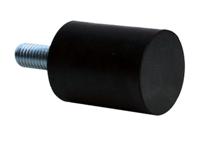 196-1357 RS PRO M5X10 Anti Vibration Mount, Male Buffer Foot with 3.2kg Compression Load