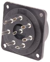 px0959p Bulgin Power Connector Panel Mount Plug, 8, Solder Termination, 6A, 250 V ac