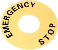 a22z-3466-1 Omron Legend Plate for Use with A22E E-Stop, Emergency Stop