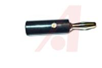 bu-00245-0 Mueller Electric Black Male Banana Plug, 4 mm Connector, Screw Termination, 15A, Nickel Plating